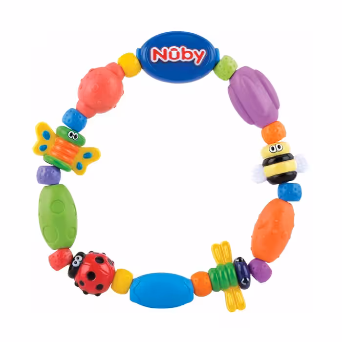 دندانگیر حلقه ای 3  ماه نابی NUBY طرح حشرات