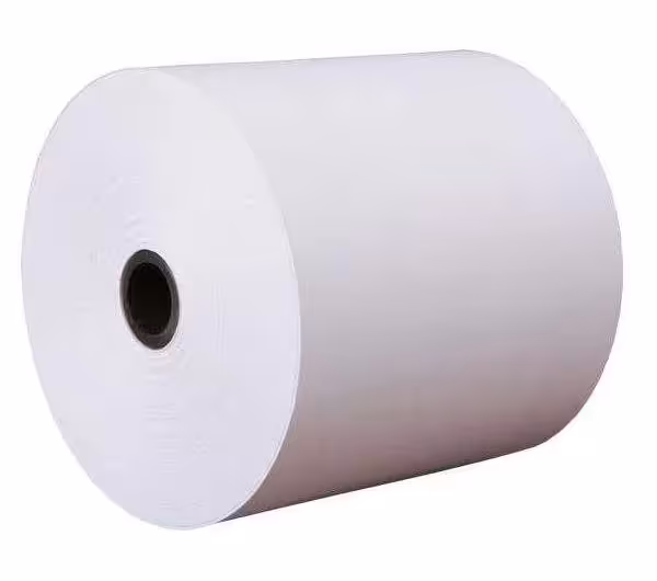 کاغذ پرینتر حرارتی رولی 80 میلیمتر رنگ زمینه آبی