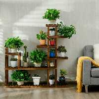 استند چوبی گل و کاکتوس سایز بزرگ 615