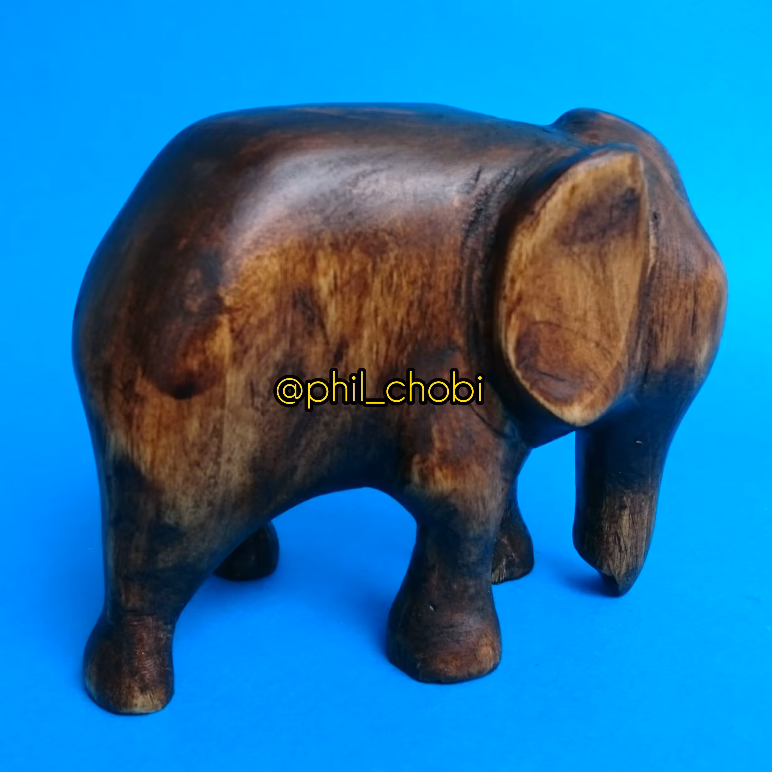 مجسمه چوبی تزیینی  طرح فیل 