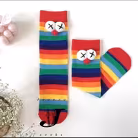 جوراب دلقک چشم برجسته ساق بلند