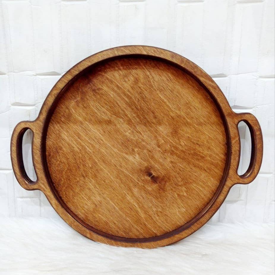 سینی چوبی دسته دار ضدآب