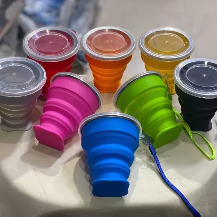 لیوان سیلیکونی تاشو جنس درجه 1