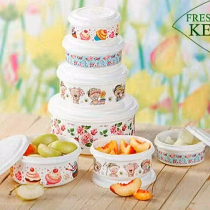 ظرف 5 تیکه گرد