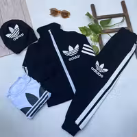 ست سویشرت شلوار  بچگانه به همراه کلاه و تیشرت