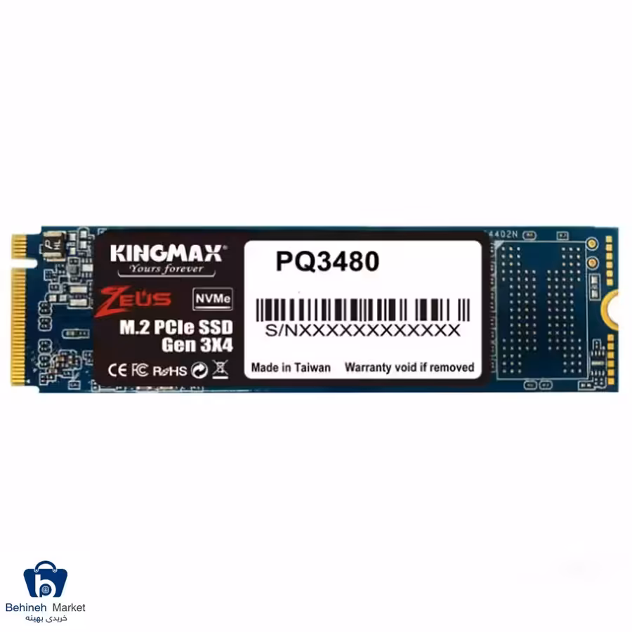 اس اس دی اینترنال کینگ مکس مدل PQ3480 M.2 NVMe ظرفیت 512 گیگابایت