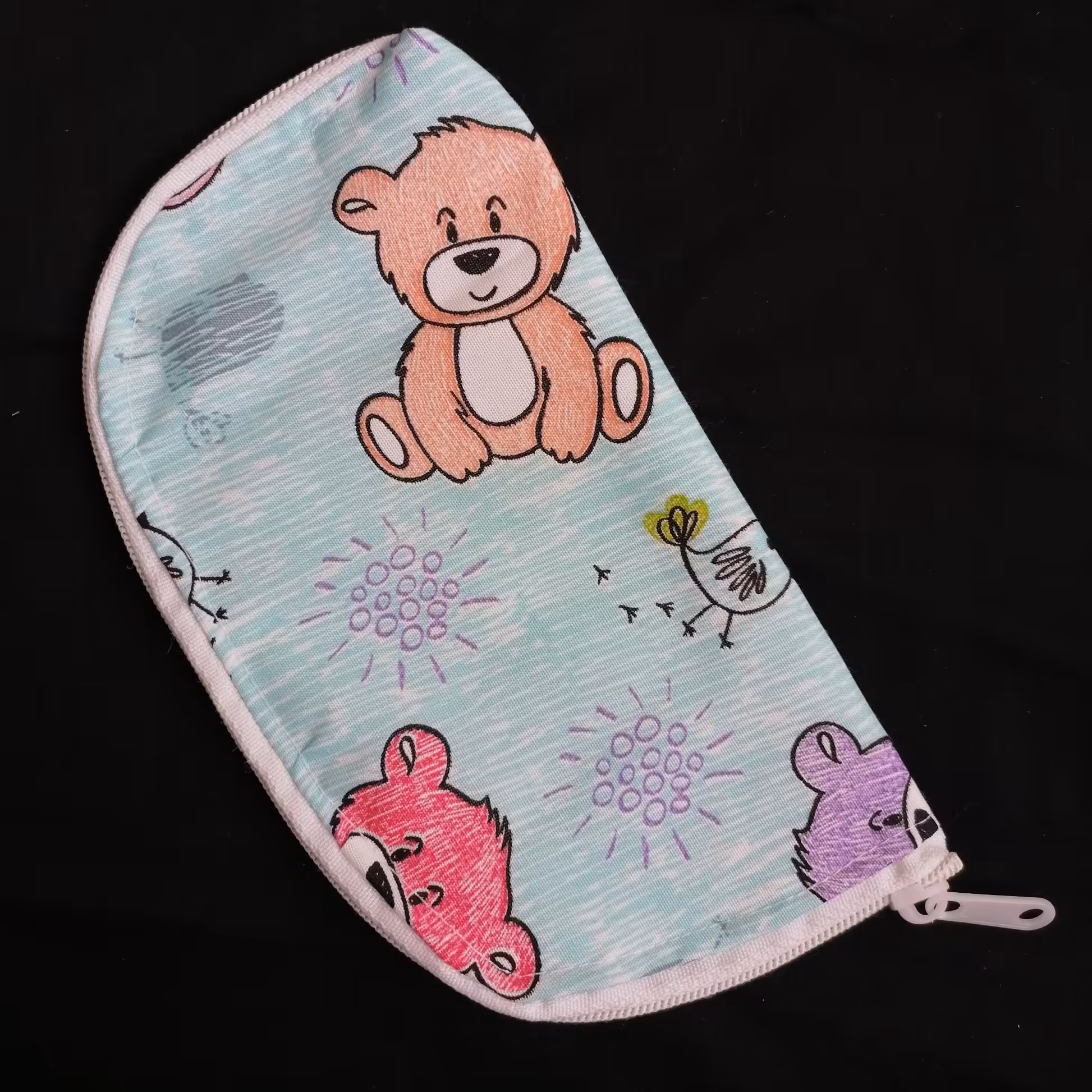 جا لقمه ای یا کیف لقمه دانش آموز پارچه ای طرح خرس