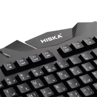 کیبورد سیمی هیسکا مدل Hiska HX-KEG400 RGB