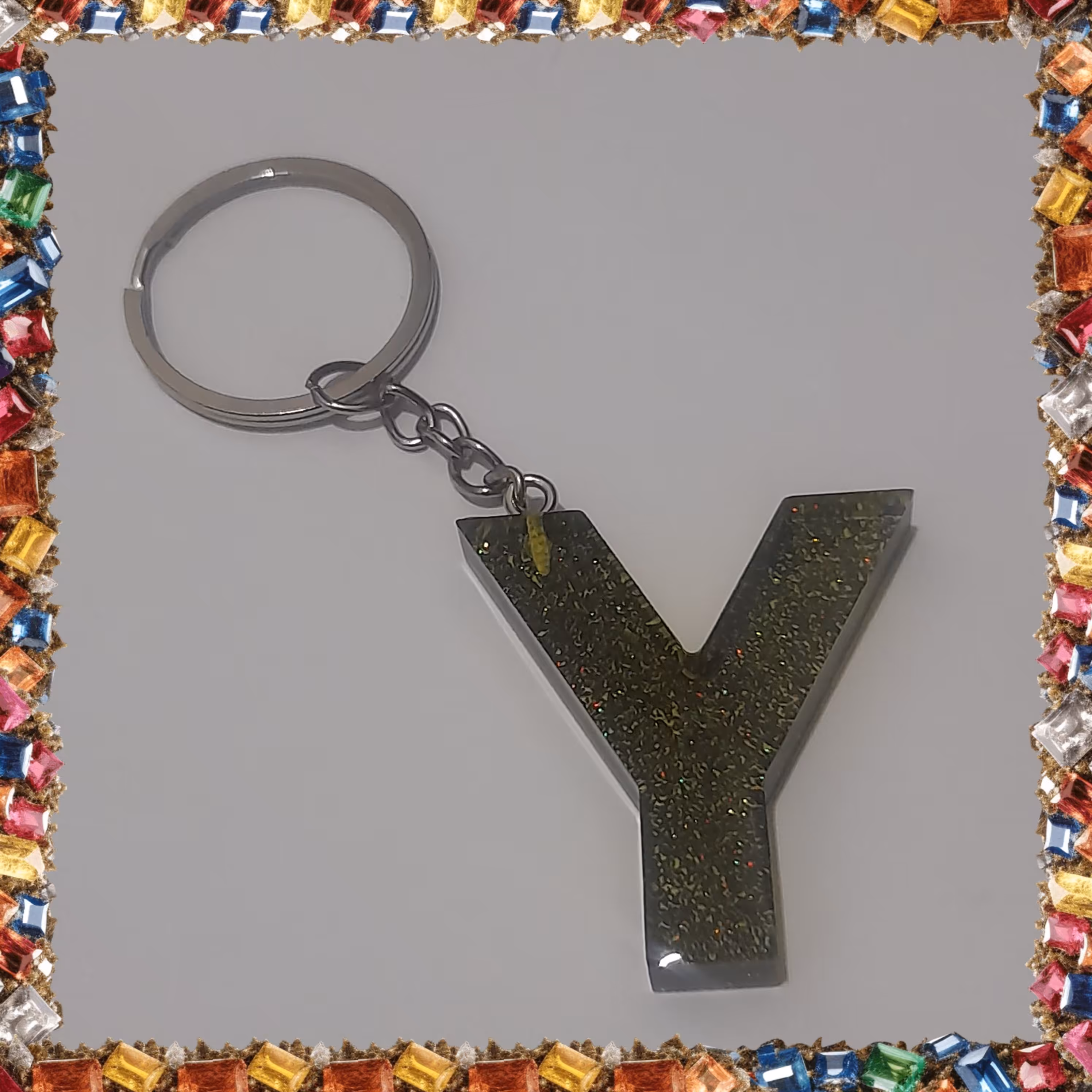 جاسویچی رزینی حروف انگلیسی حرف Y دو رنگ