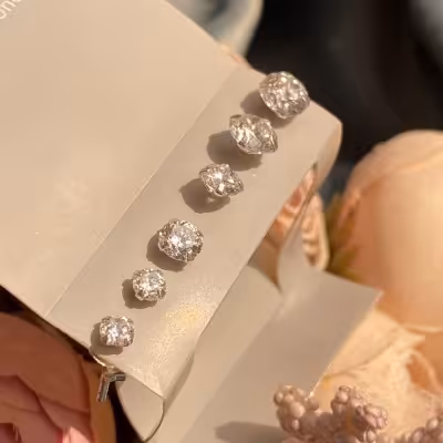 خرید و قیمت گوشواره نقره زنانه و دخترانه ترب ست زیورآلات نقره زنانه