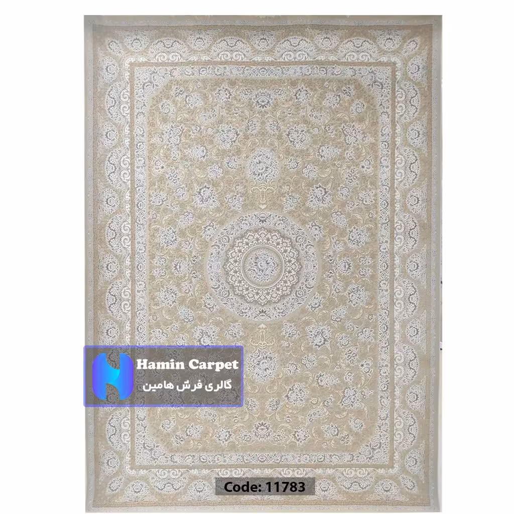فرش 12 متری 1200 شانه تراکم 3600  نخ اکلریک گل برجسته کد AR11783