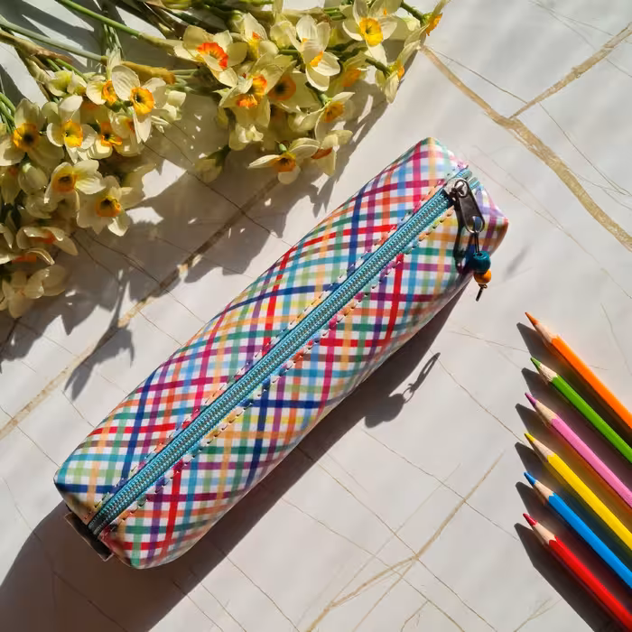 جامدادی دخترونه چرم