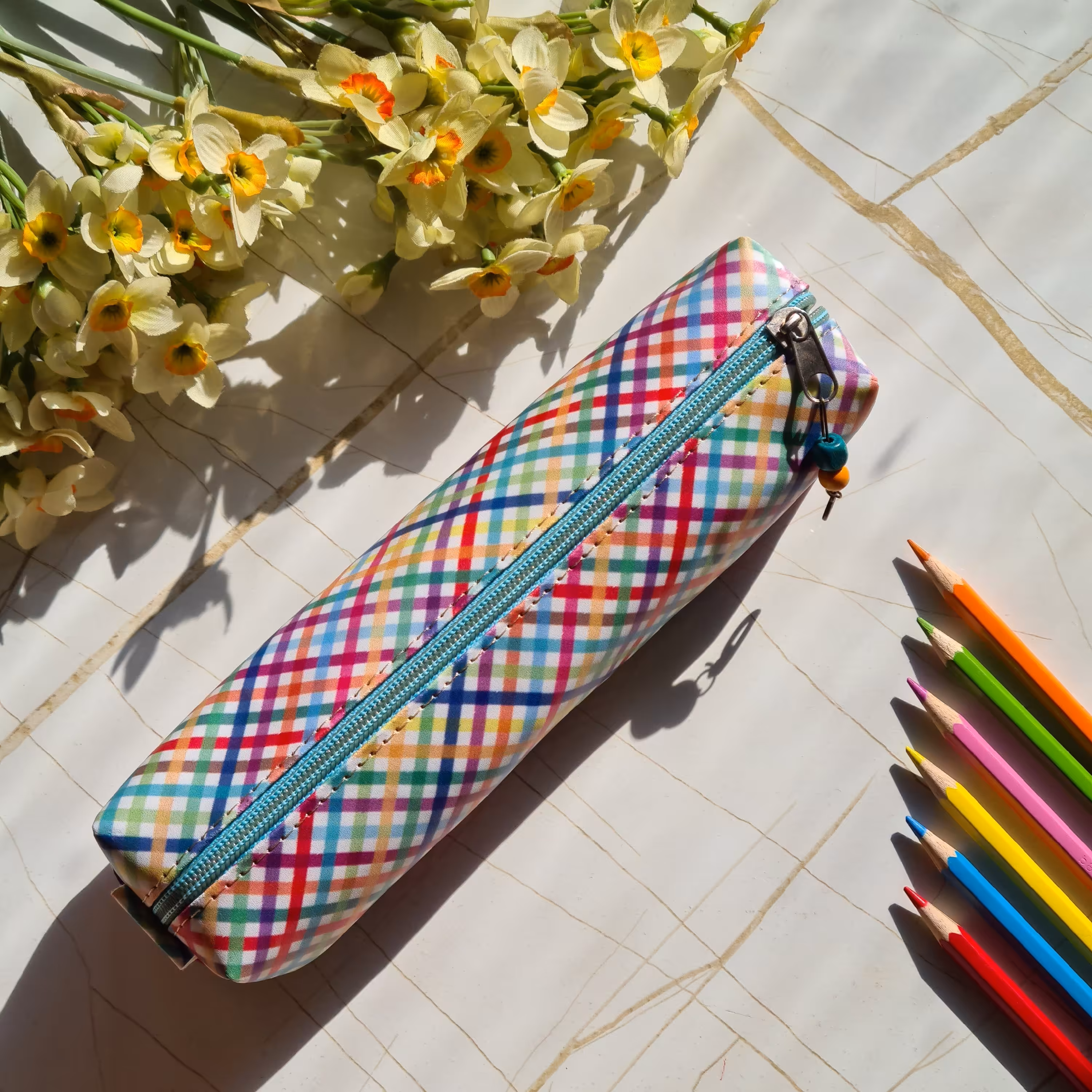 جامدادی دخترونه چرم