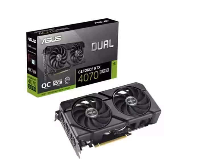 کارت گرافیک  ایسوس مدل Dual GeForce RTX 4070 SUPER EVO OC با حافظه 12 گیگابایت