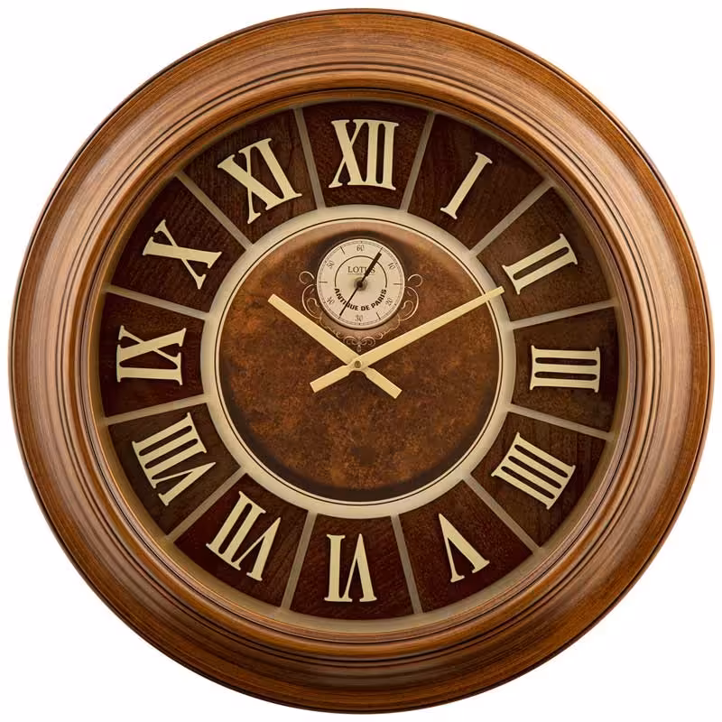 ساعت دیواری چوبی لوتوس مدل 583 سایز 60