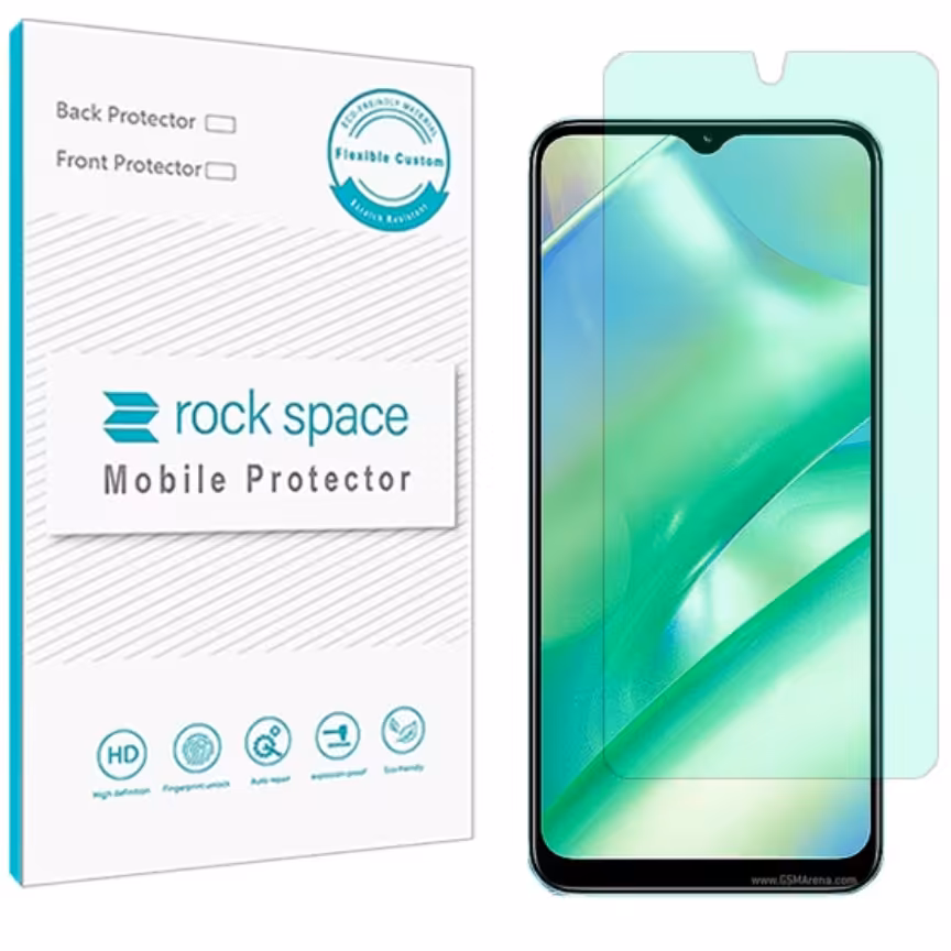 گلس   ریلمی C33  مدل نانو هیدروژل گرین لایت برند راک اسپیس   