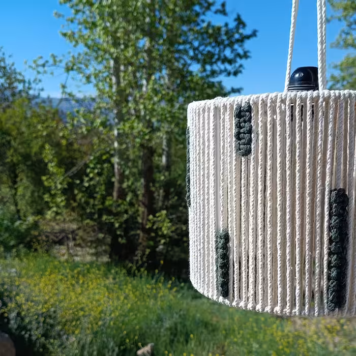 لوستر خطی مکرومه