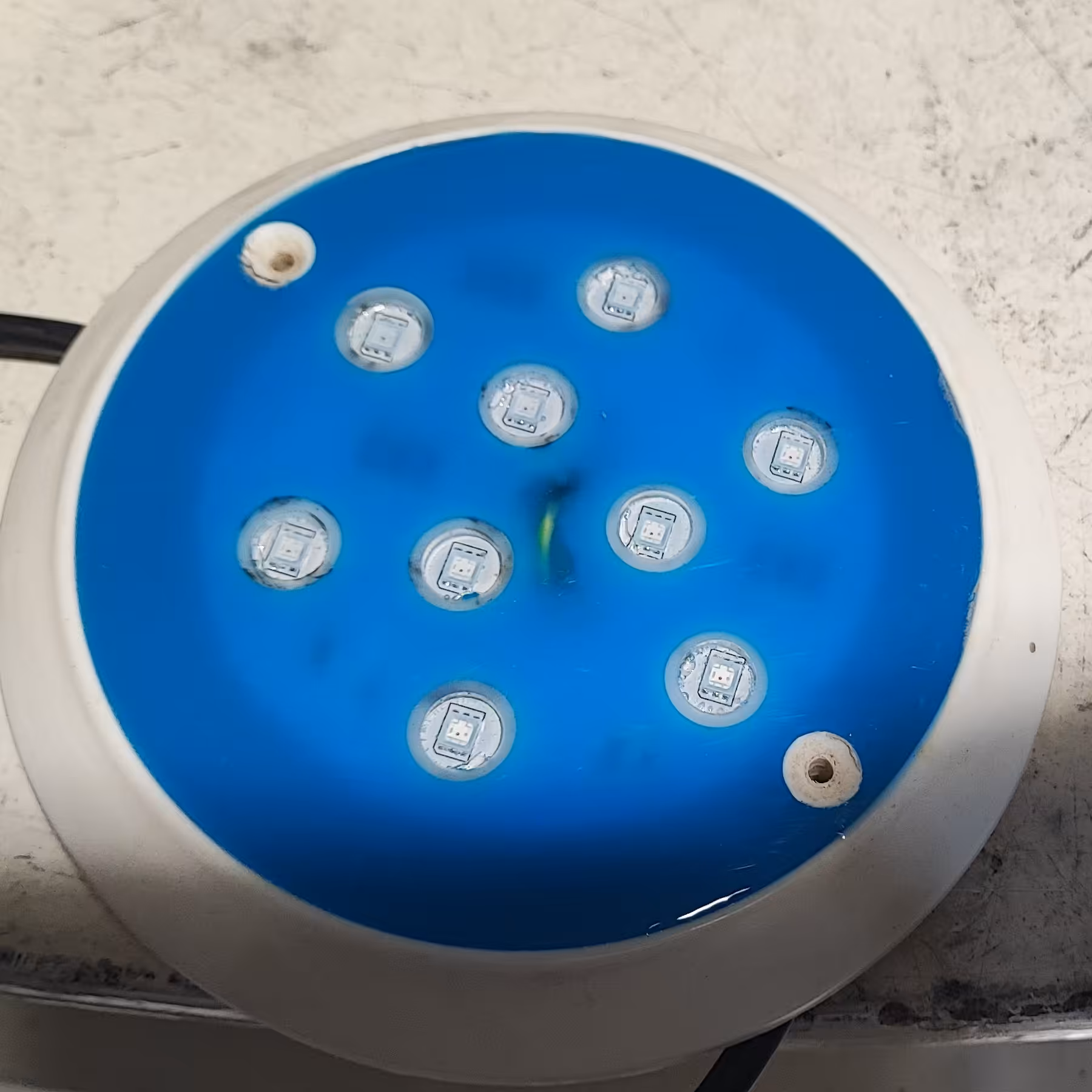 چراغ استخری رو کار 27 وات فول کالر گرد  قطر 13 سانت