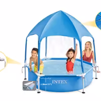 استخر پیش ساخته فریمی سایبان دار اینتکس intex 28209