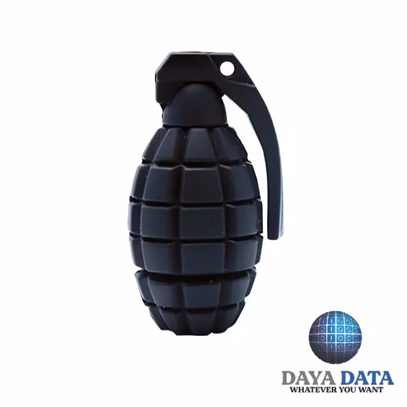 فلش مموری فانتزی دایا  دیتا طرح نارنجک   مدل PW1006-13 ظرفیت128GB -USB3 رنگ مشکی