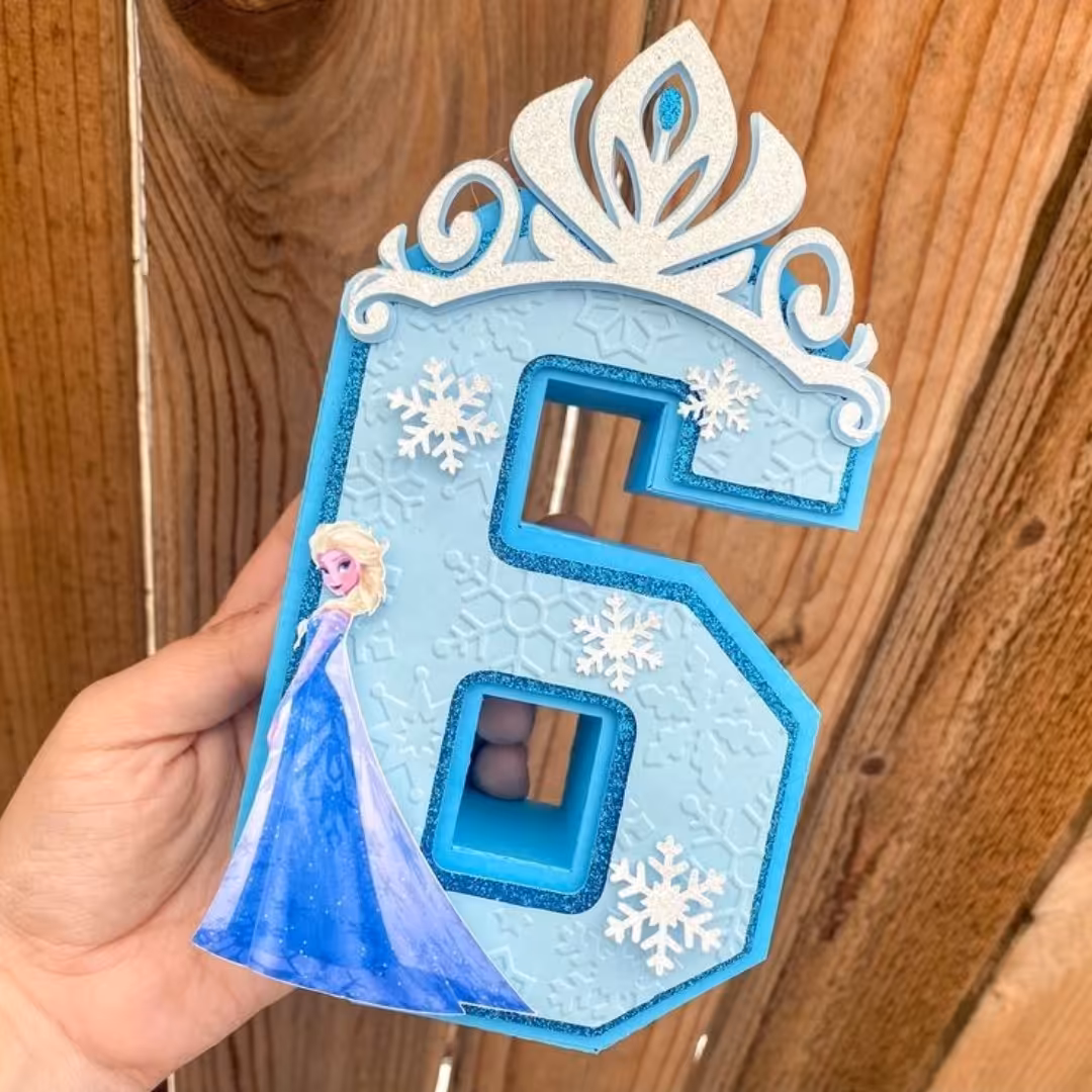 استند 50cmعدد تولد تم دخترانه السا و آنا(فروزن)