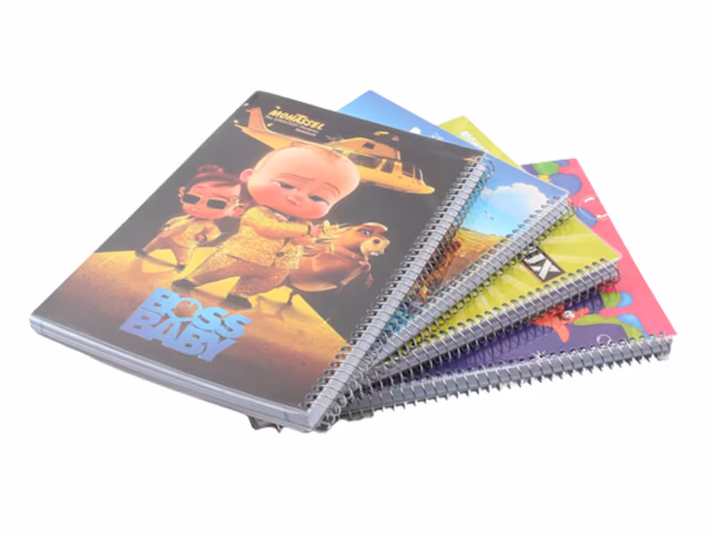 دفتر مشق سیمی 100 برگ طلقی فانتزی