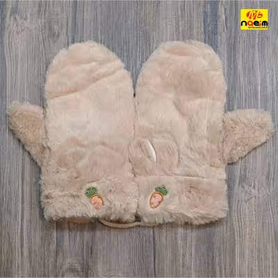 دستکش تدی خز دار تو خز گرم فانتزی دخترانه وپسرانه سنین8تا18