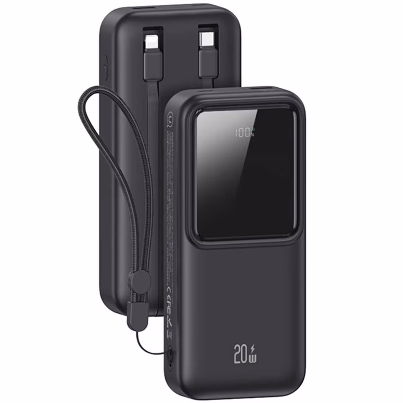 پاوربانک فست شارژ تایپ سی، لایتنینگ و یو اس بی 20 وات 30000 یوسامز US-CD213