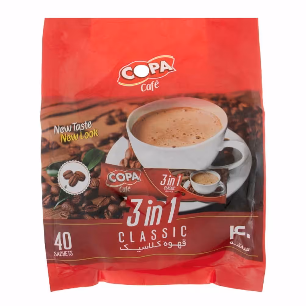 قهوه کلاسیک  3 × 1 کوپا ( 40 ساشه ) ( 18 گرمی )