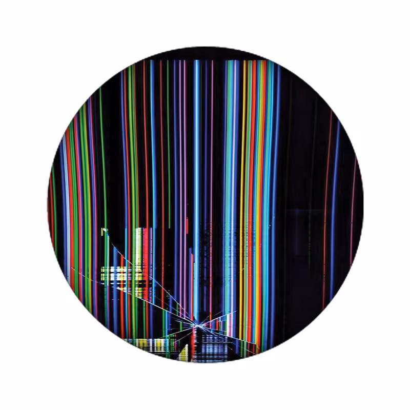 استیکر لپ تاپ طرح Broken کد 3893