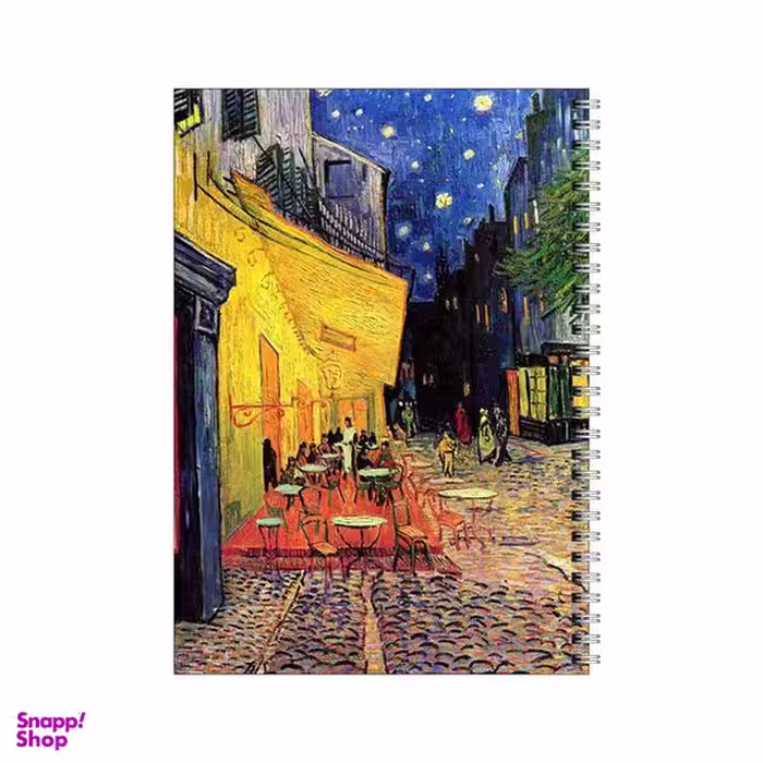 دفتر مشق 50 برگ بامبیلیپ طرح کافه در شب ونگوگ کد 6525939