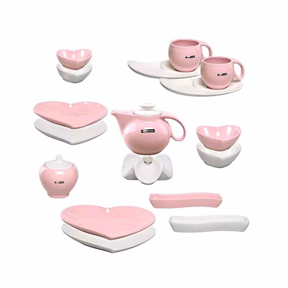 ست صبحانه خوری 17 پارچه آی سرام طرح ریتا