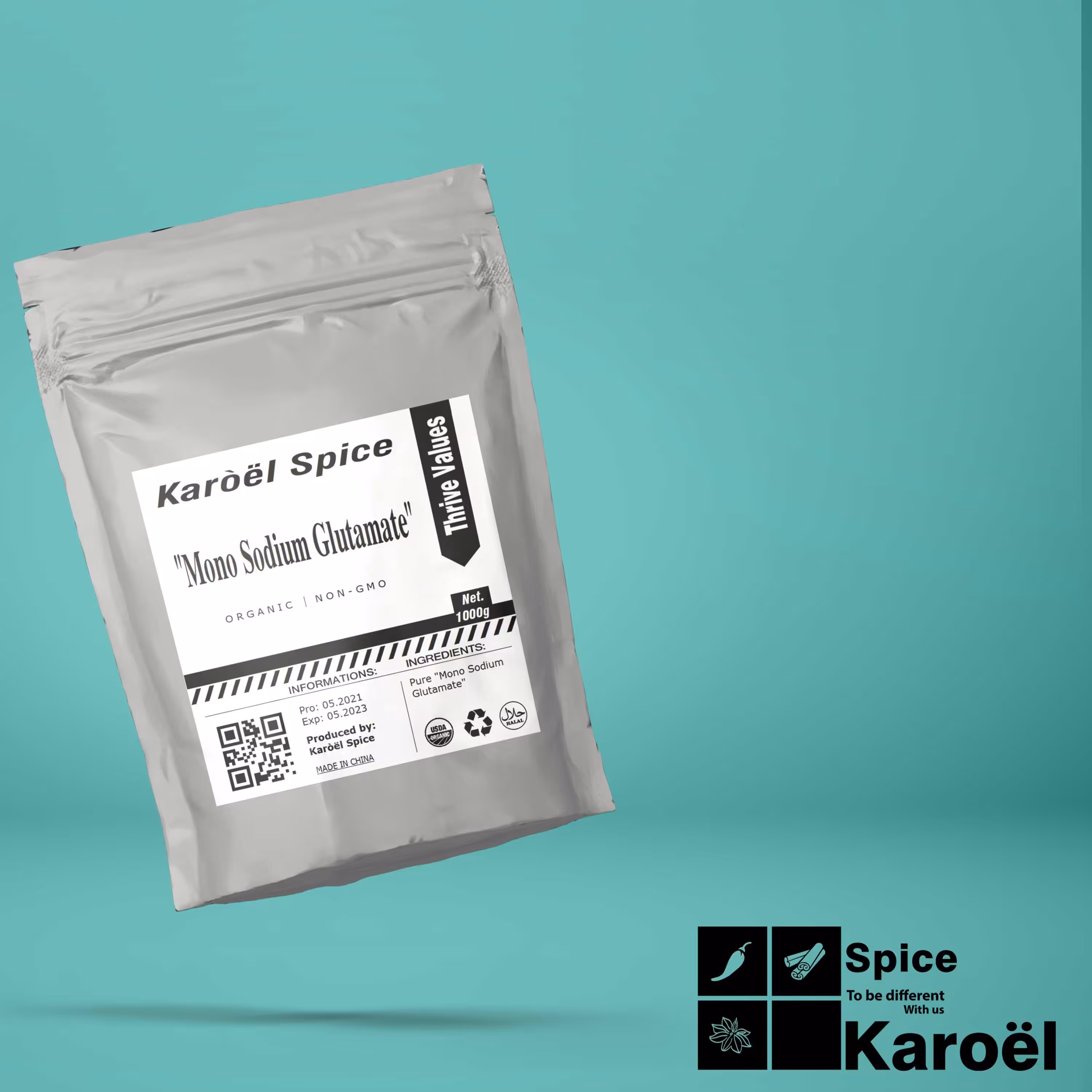 مونوسدیم گلوتومات وارداتی(MSG)1000گرم