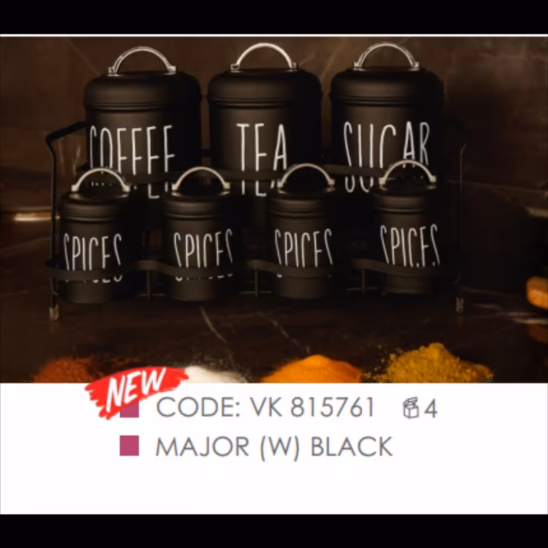 ست پاسماوری 8 پارچه برند BVK کد 815761 رنگ مشکی با چاپ سفید 