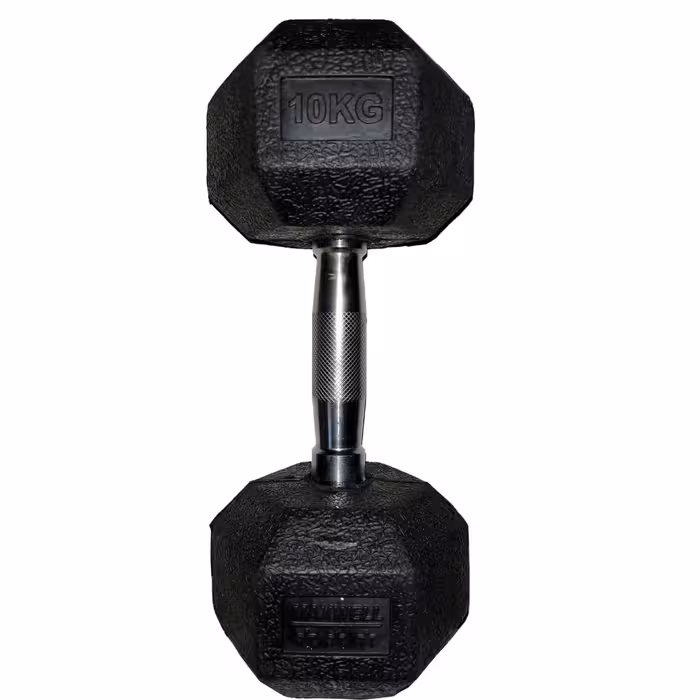 دمبل مکس ول مدل شش ضلعی وزن 10 کیلوگرم