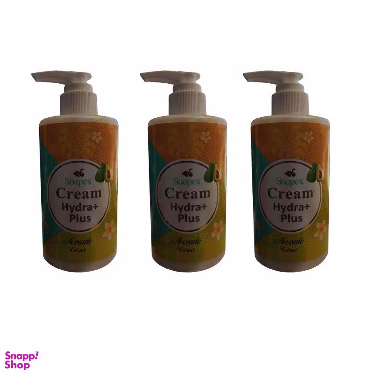 کرم آبرسان سوپکس (Soapex) مدل آووکادو حجم 250 میلی‌لیتر بسته 3 عددی