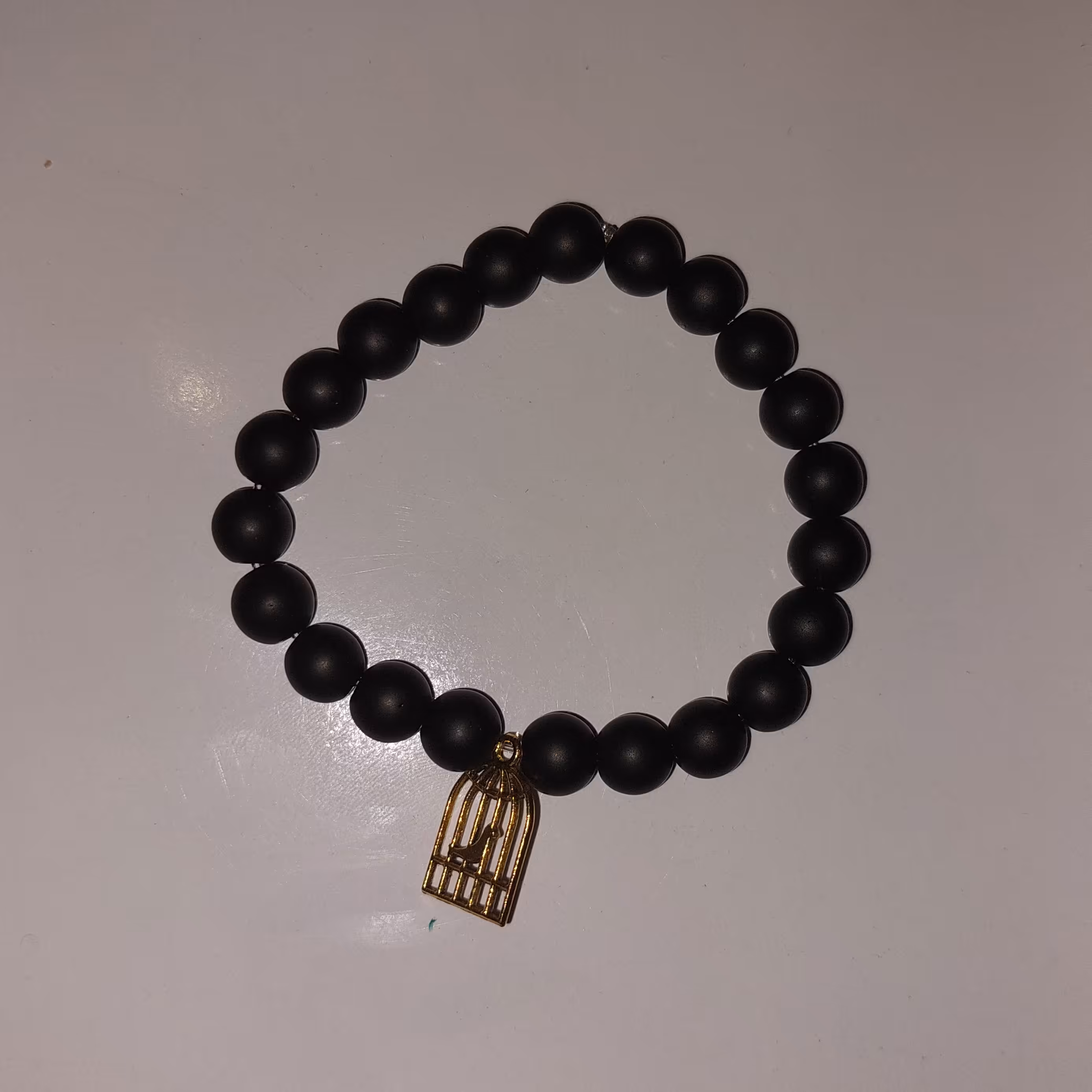 دستبند کشی سیاه مدل قفس پرنده 