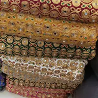 ساتن سوزن دوزی پارچه حیات