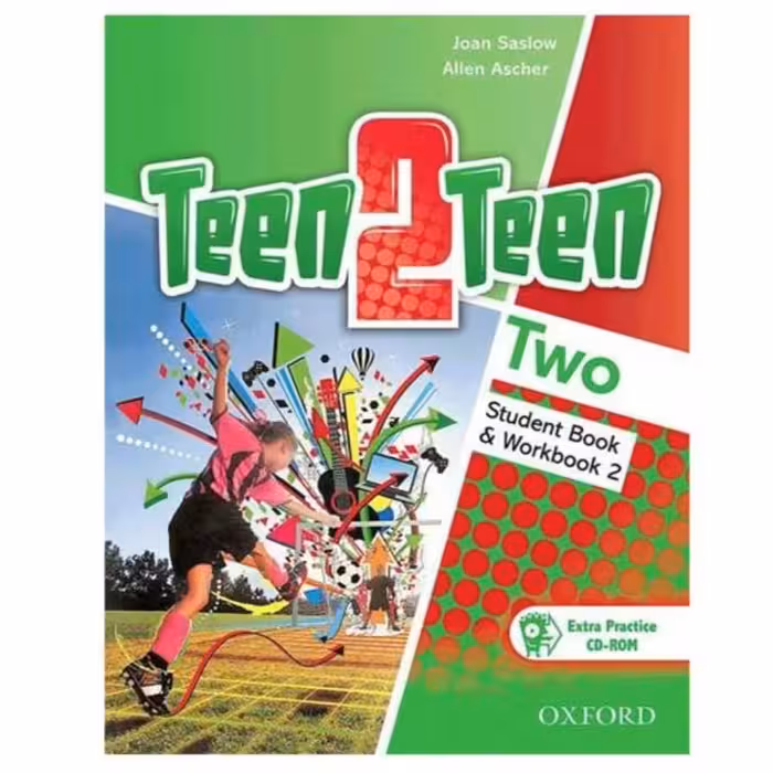 کتاب تین تو تین teen 2 teen 2(کتاب کار، کتاب دانش آموز و سی دی)