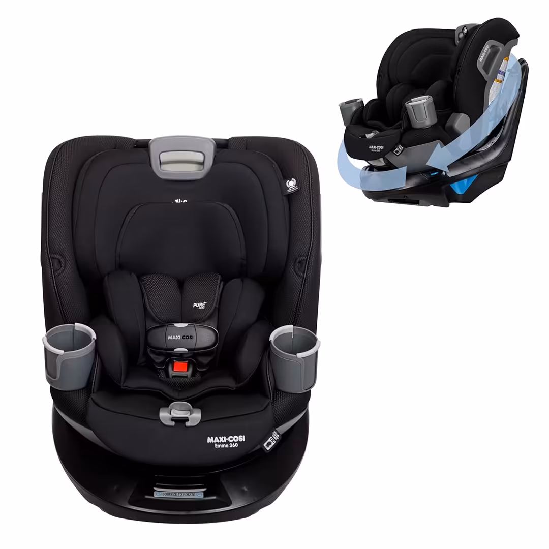 صندلی ماشین چرخشی مشکی مدل Emme 360 مکسی کوزی Maxi Cosi