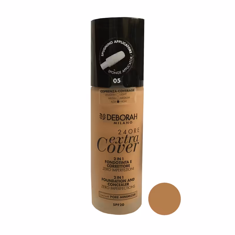  کرم پودر دبورا مدل 24Ore extra cover شماره 05 حجم 30 میلی لیتر