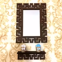 آینه کنسول خونه خاص طرح ورساچ بزرگ رنگ قهوه ای