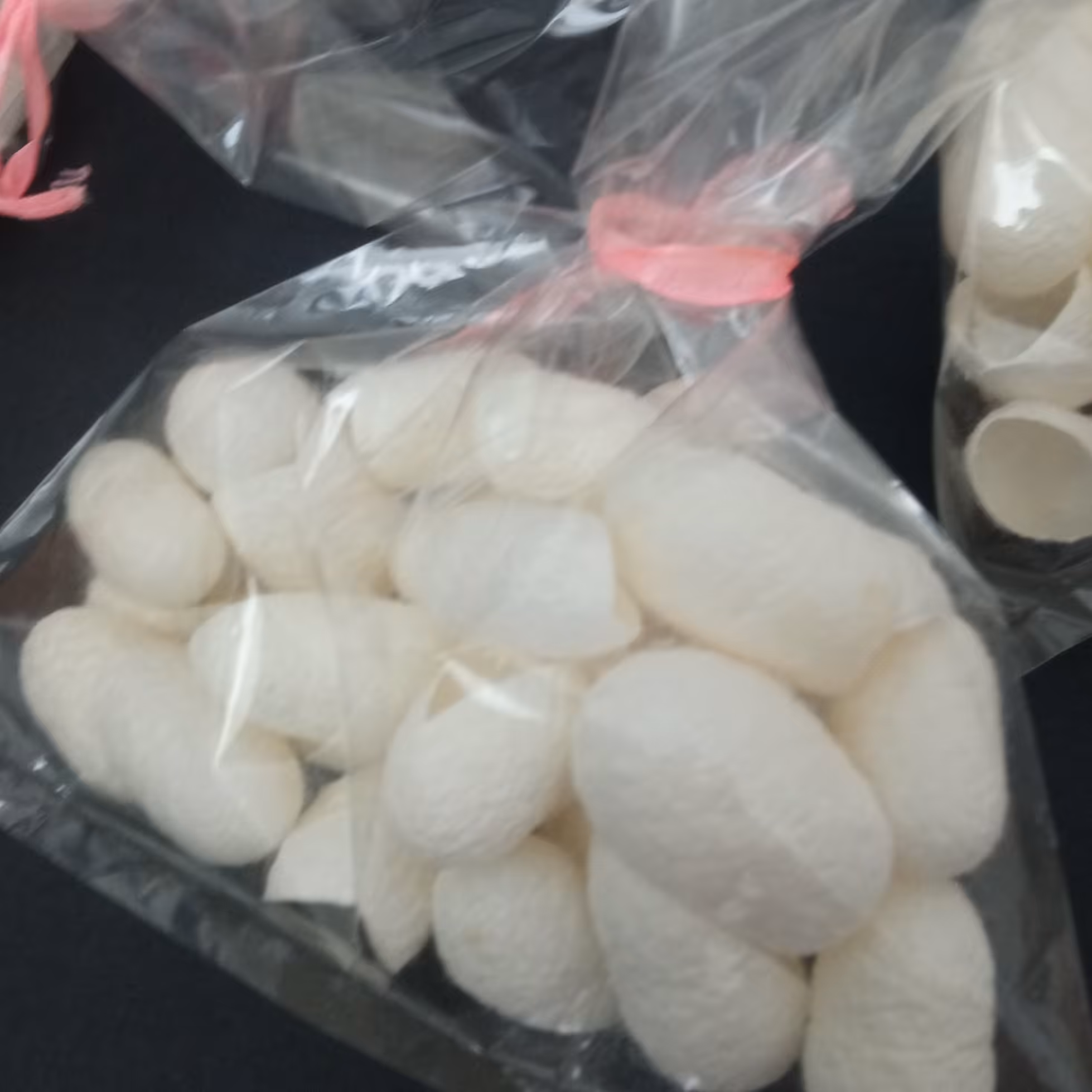 پیله ابریشم(خرید از پیله فروش ) ‌سایز یک سانتی متر رنگ شیری