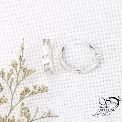 گوشواره کلیپسی نقره ایتالیایی کد 15050