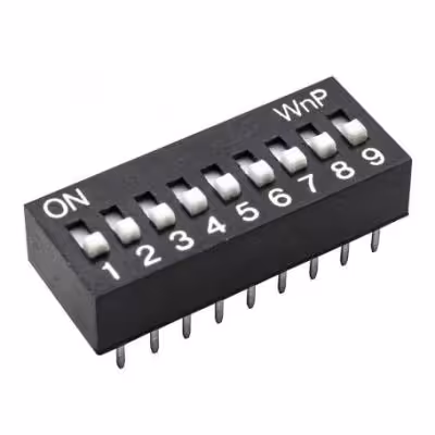 مجموعه 13 عددی دیپ سوئیچ 9 تایی تایوانی مشکی DS-09