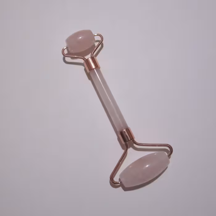 ماساژور صورت بانوان و آقایان دارای سه قطعه سنگ رز کوارتز اصل و طبیعی