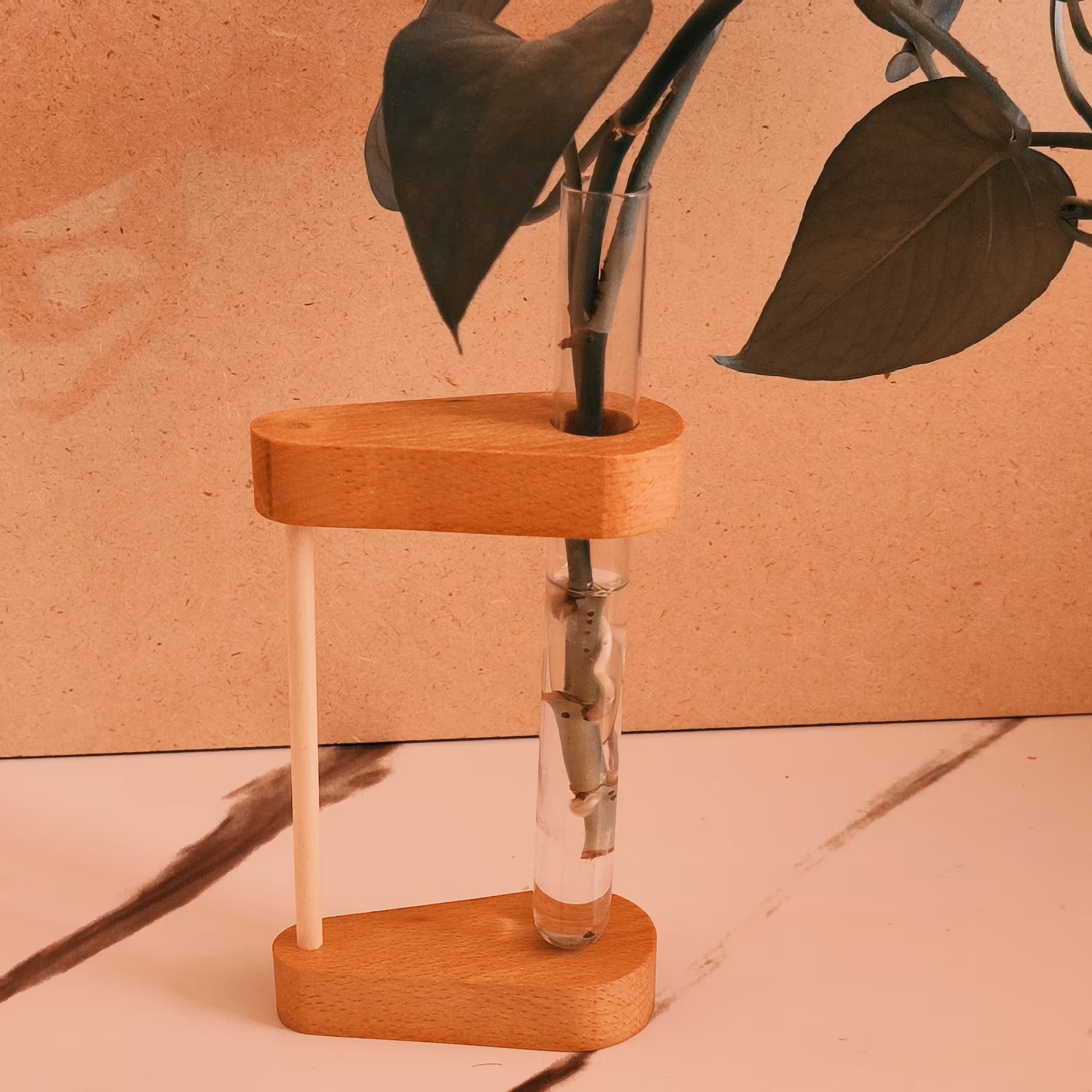 پایه گلدان شیشه ای سایز بزرگ