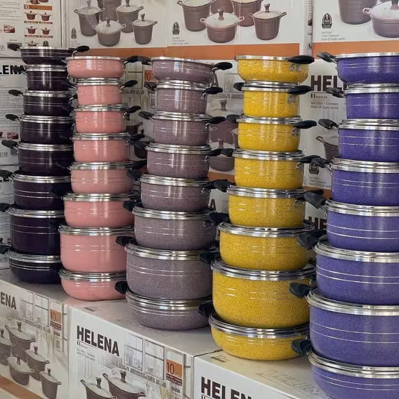 سرویس 14پارچه قابلمه و تابه 