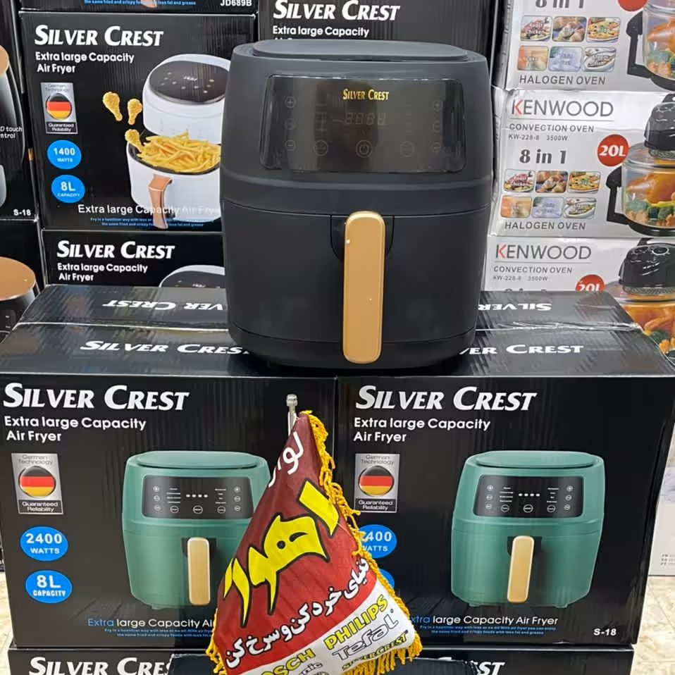 سرخ کن 8 لیتری 2400W سیلور کرست
