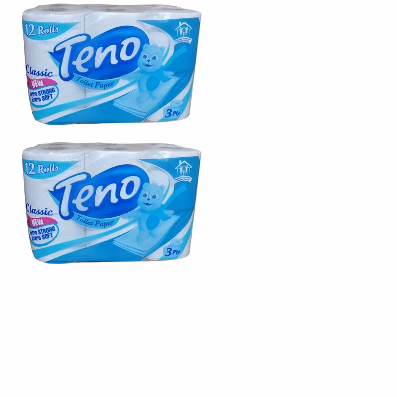 دستمال توالت تنو مدل 122دو بسته 12 عددی